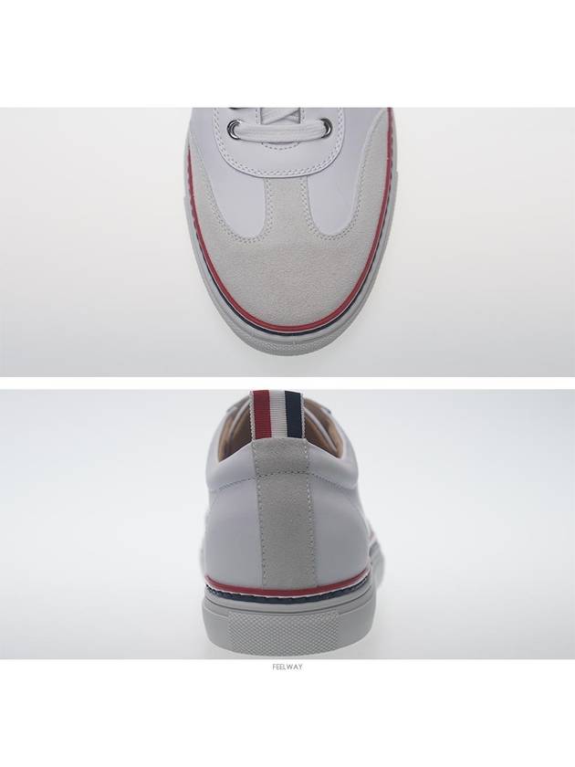 RWB Cupsole Rubber Calfskin Trainer Sneakers White - THOM BROWNE - BALAAN 6