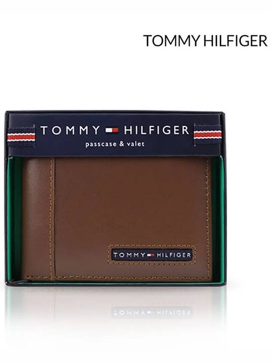 Men's Cambridge Leather Half Wallet - TOMMY HILFIGER - BALAAN.