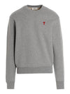 Small Heart Logo Sweatshirt Grey - AMI - BALAAN 2