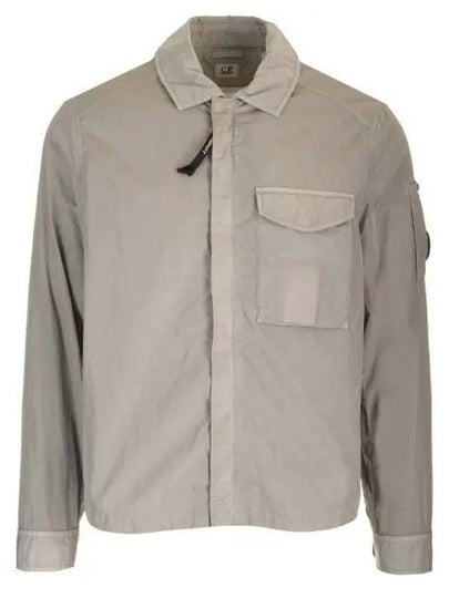 Chrome-R Pocket Over Long Sleeve Shirt Grey - CP COMPANY - BALAAN 2