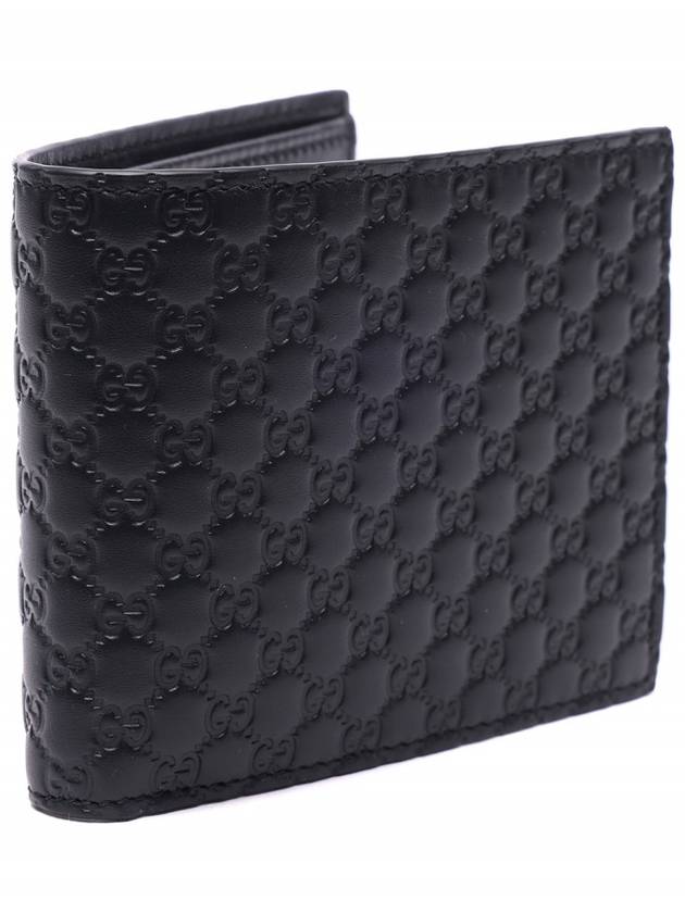 Micro GG Ssima Bifold Wallet Black - GUCCI - BALAAN 4