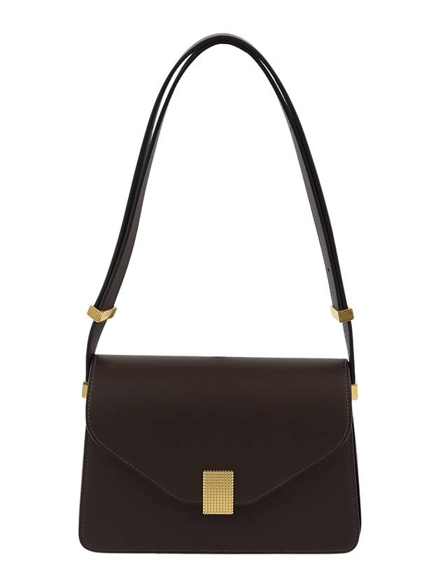 Concerto Leather Shoulder Bag Brown - LANVIN - BALAAN 2