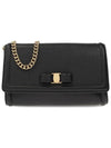 Vara Bow Mini Shoulder Bag Black - SALVATORE FERRAGAMO - BALAAN 3