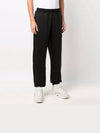 Wappen Patch Nylon Fleece Jogger Track Pants Black - STONE ISLAND - BALAAN 5