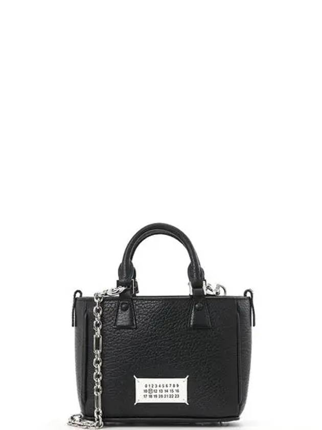 Horizontal Leather Shoulder Bag Black - MAISON MARGIELA - BALAAN 2