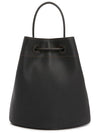 Small Grainy Leather TB Bucket Bag Black - BURBERRY - BALAAN 5