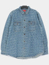 Multi type jacquard denim men s shirt FW22S18 BLUE - SUPREME - BALAAN 2