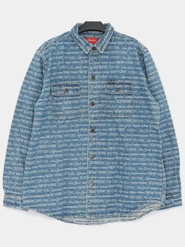 Multi type jacquard denim men s shirt FW22S18 BLUE - SUPREME - BALAAN 2