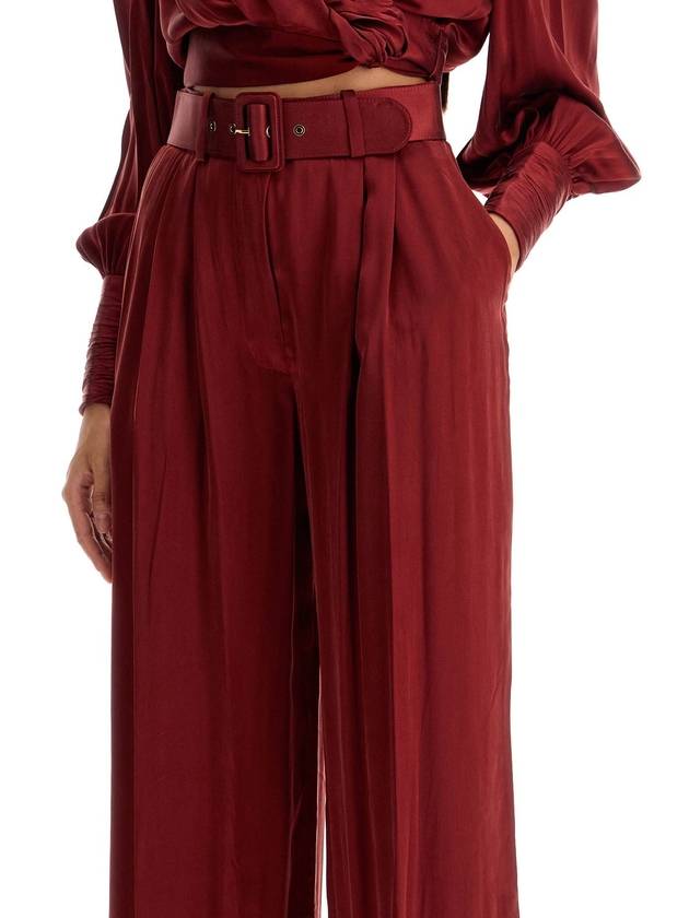 silk satin palazzo pants in nine - ZIMMERMANN - BALAAN 4