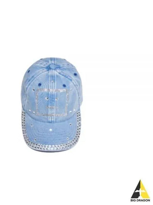 Crystal Face Logo Ball Cap Blue - ACNE STUDIOS - BALAAN 2