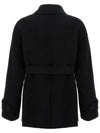 LOUIS Belted Short Wool Coat Black 2429086021 013 - MAX MARA - BALAAN 3