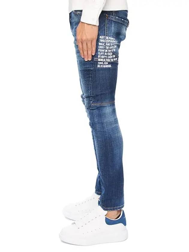 Lettering TD Biker Jeans S74LB1156 - DSQUARED2 - BALAAN 4