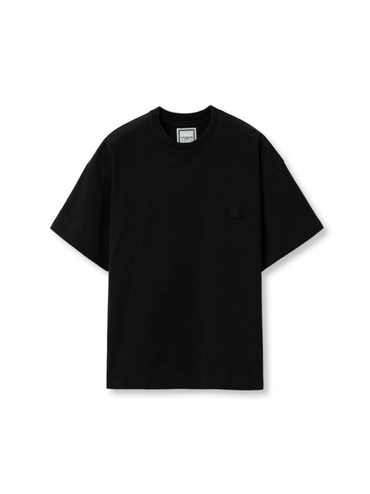 Jellyfish Back Logo Cotton Short Sleeve T-Shirt Black - WOOYOUNGMI - BALAAN 1