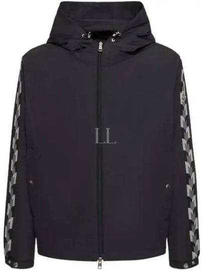 Moyse Logo Zip-Up Hoodie Black - MONCLER - BALAAN 2