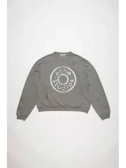 Print Logo Sweatshirt Moss Green - ACNE STUDIOS - BALAAN 2