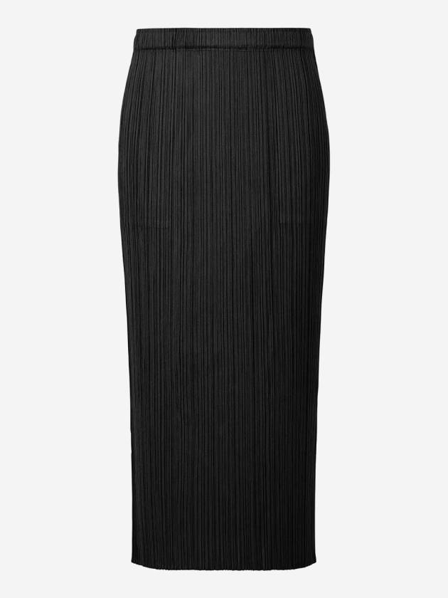 Pleats Basic Pencil Skirt Black - ISSEY MIYAKE - BALAAN 2