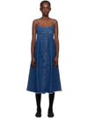 Malibu Denim Long Dress Stonewash Indigo - A.P.C. - BALAAN 2