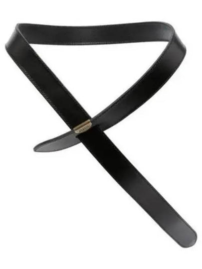 Lecce Stud Detail Leather Belt Black - ISABEL MARANT - BALAAN 2