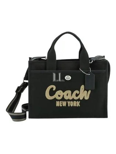 Logo Cargo Canvas Tote Bag Black - COACH - BALAAN 2