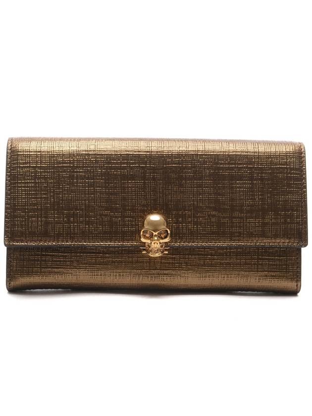 Women’s Skulllock Decorated Long Wallet 275330_DZZ0M_7040_17F - ALEXANDER MCQUEEN - BALAAN 1