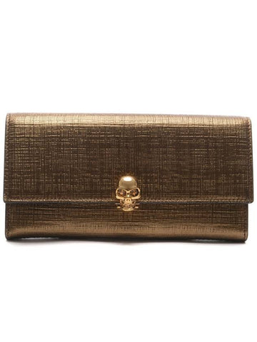 Women’s Skulllock Decorated Long Wallet 275330_DZZ0M_7040_17F - ALEXANDER MCQUEEN - BALAAN 1