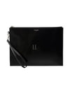 Patent Leather Clutch Bag Black - SAINT LAURENT - BALAAN 2