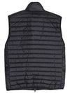 Men's Logo Patch Puffer Vest Navy - STONE ISLAND - BALAAN 3