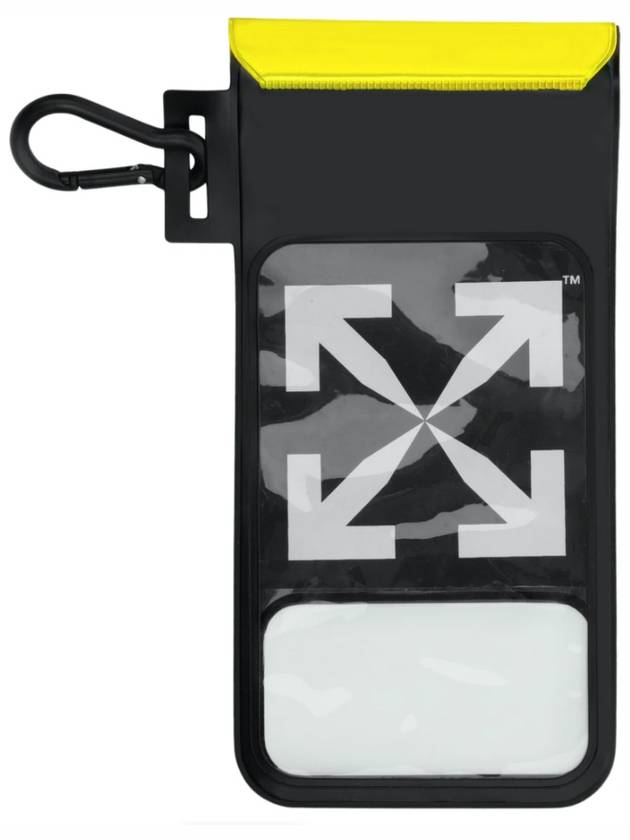 Men's Off-White Waterproof Logo-Print Vinyl Phone Case - OFF WHITE - BALAAN 1