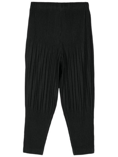 Basic Pleats Straight Pants Black - ISSEY MIYAKE - BALAAN 2