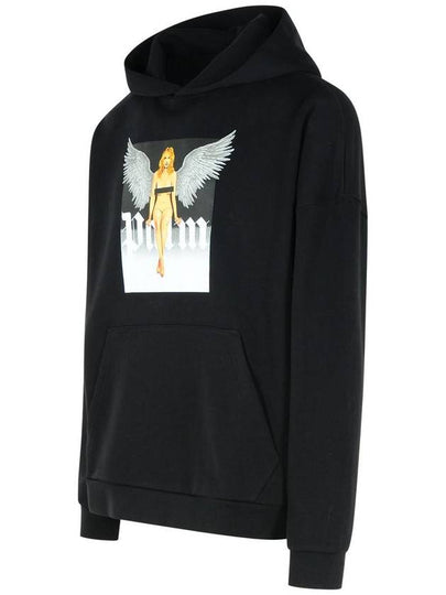 Palm Angels 'Crystal' Black Cotton Sweatshirt - PALM ANGELS - BALAAN 2