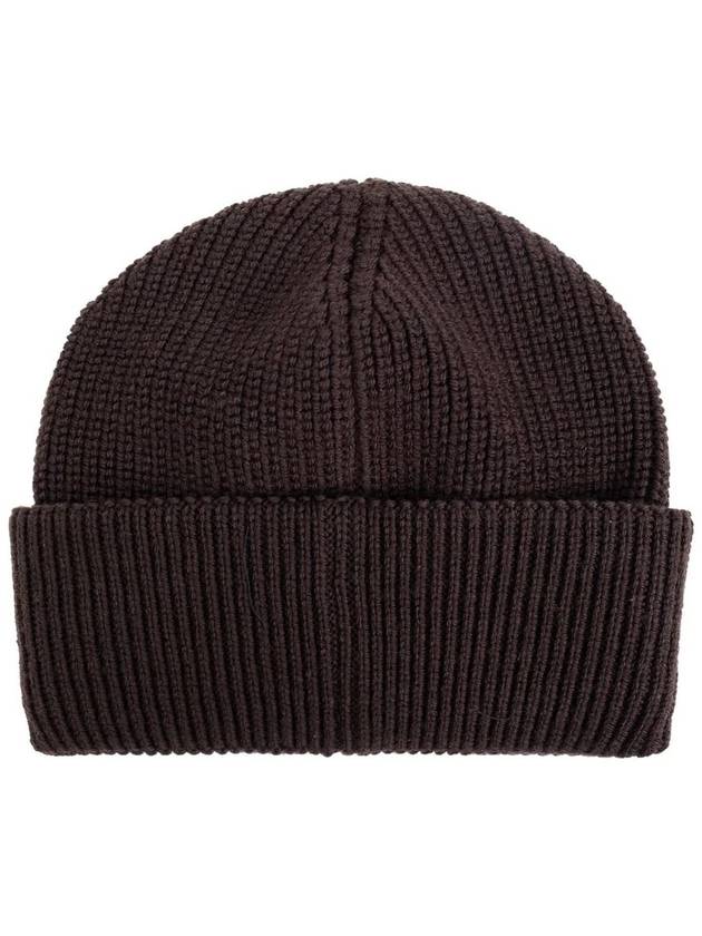 Wool Beanie Brown - MONCLER - BALAAN 3