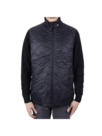 Men's Quilt Hybrid Vest Black - J.LINDEBERG - BALAAN 1