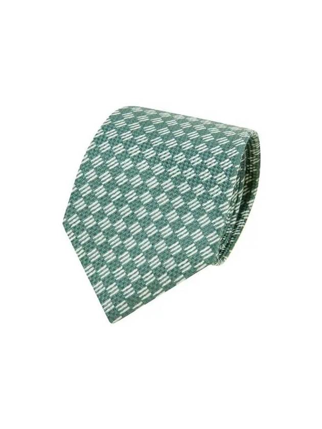 Men s Mini Diamond Pattern Silk Tie Green - GIORGIO ARMANI - BALAAN 1