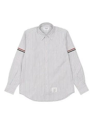 Oxford striped shirt gray MW 1039122 - THOM BROWNE - BALAAN 1