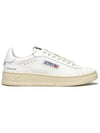 Dallas White Tab Leather Low Top Sneakers White - AUTRY - BALAAN 3