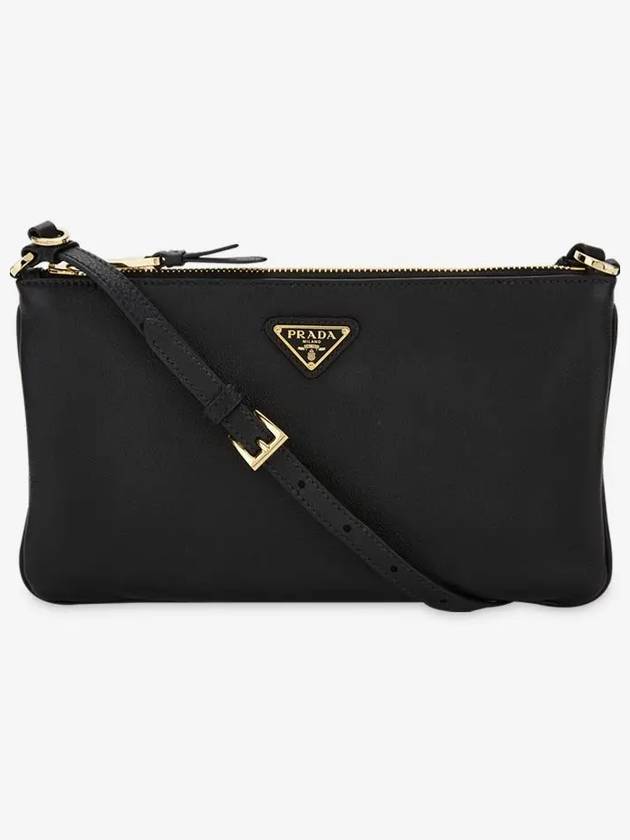 Women s Soft Leather Black Shoulder Bag 1BC238 2CYS F0002 - PRADA - BALAAN 2