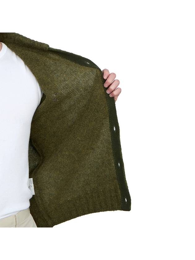 Wool Cardigan Dark Olive - ACNE STUDIOS - BALAAN 9