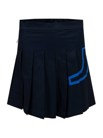 Women's Naomi Pleated Skirt Navy - J.LINDEBERG - BALAAN 2