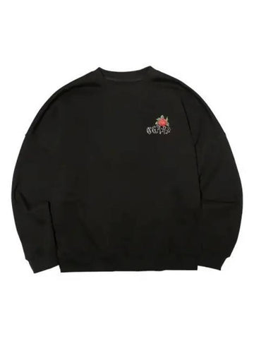 Cross Back Logo Crew Neck Black - OGARP - BALAAN 1