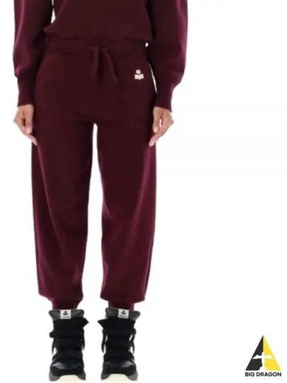 KIRA Knit Track Pants Dark Red - ISABEL MARANT - BALAAN 2