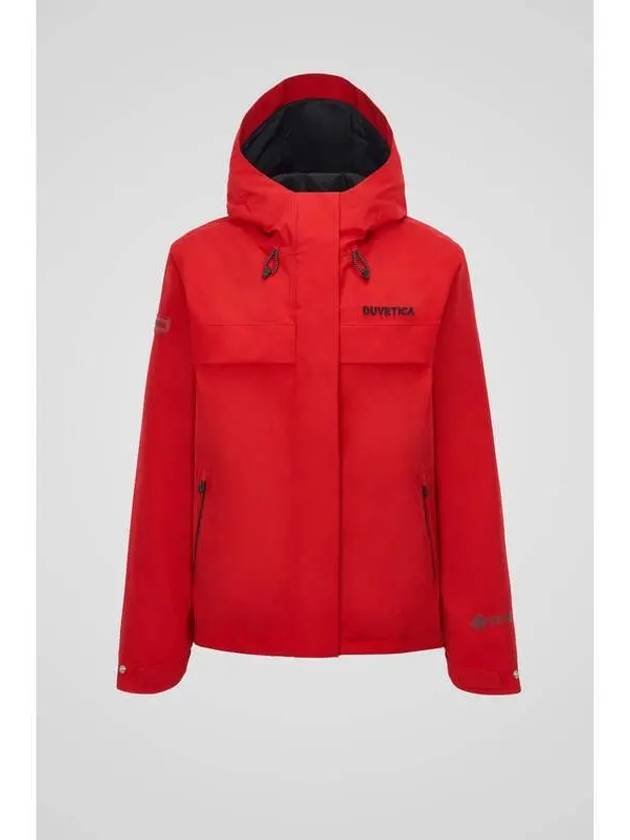 Obsidian W dark red women s waterproof jacket - DUVETICA - BALAAN 1