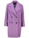 HELLO Double breasted wool coat lilac 2425016032 009 - MAX MARA - BALAAN 1