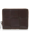 Cassette Zip Around Leather Half Wallet Brown - BOTTEGA VENETA - BALAAN 2