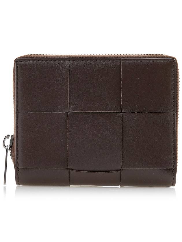 Cassette Zip Around Leather Half Wallet Brown - BOTTEGA VENETA - BALAAN 2