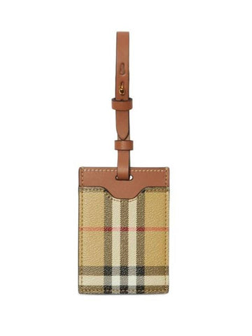 Check Luggage Tag Beige - BURBERRY - BALAAN 1