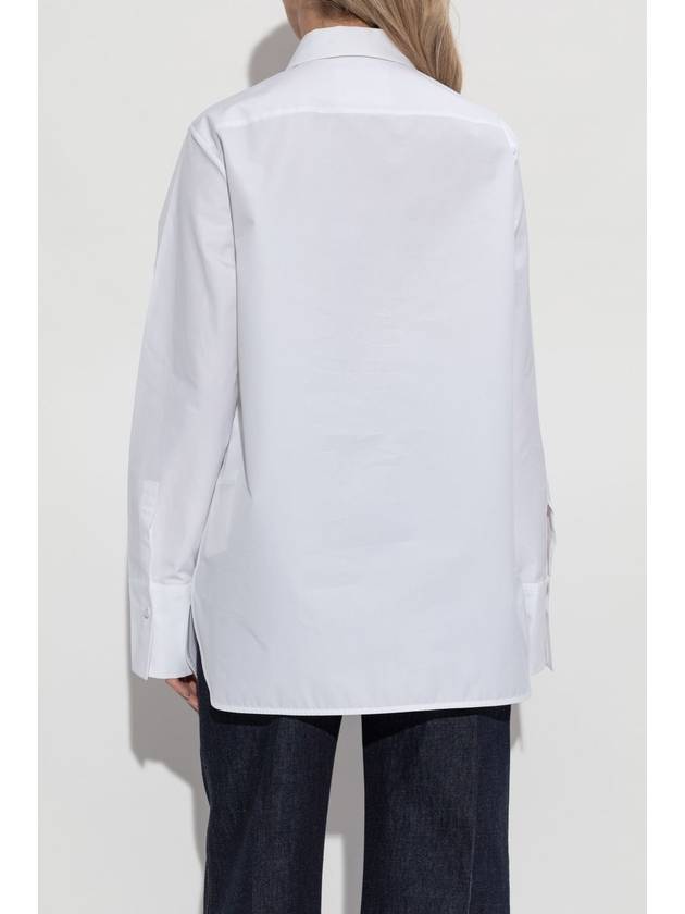 JIL SANDER Cotton Shirt, Women's, White - JIL SANDER - BALAAN 4