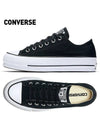 Conference Chuck Taylor All Star Lift Canvas Low Top Sneakers Black - CONVERSE - BALAAN 3
