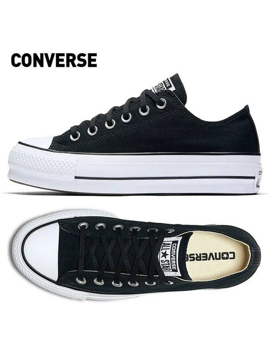 Conference Chuck Taylor All Star Lift Canvas Low Top Sneakers Black - CONVERSE - BALAAN 2