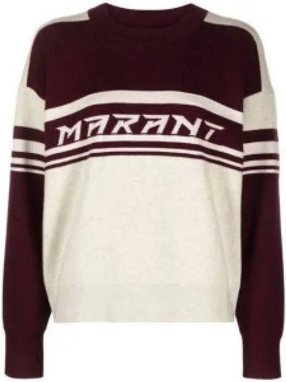 Callie Crew Neck Knit Top Wine - ISABEL MARANT - BALAAN 2