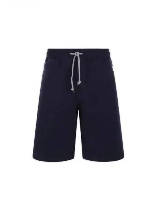 Men's Zipper Pocket Shorts Blue - BRUNELLO CUCINELLI - BALAAN 2
